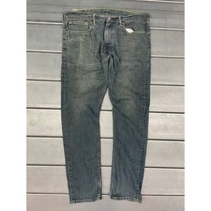Levis 508 Straight Leg Jeans Mens 34x32 Blue Medium Wash Denim Light Distress